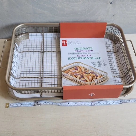 Gold Roasting Pan with Rack - Picture 6 of 8